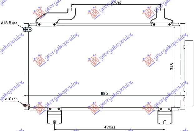 ΨΥΓΕΙΟ A/C 2.0-2.4 ΒΕΝΖ. (65,8x35x16) - HONDA ACCORD 08-15 thumbnail