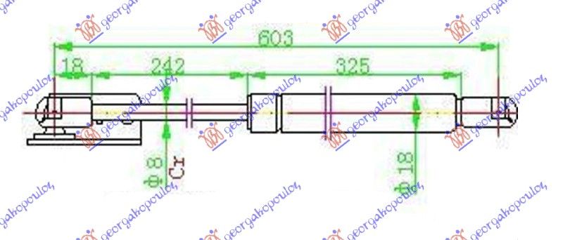 ΑΜΟΡΤΙΣΕΡ ΜΠΑΓΚΑΖ (603L-400N) - HYUNDAI ATOS 97-00 thumbnail