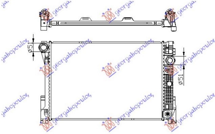 ΨΥΓΕΙΟ ΝΕΡΟΥ  1,8-2,5-3,0i16V 24V ΑΥΤΟΜΑΤΟ (64x43) (KOYO) - MERCEDES C CLASS (W204) 07-11 thumbnail