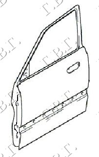 ΠΟΡΤΑ ΕΜΠΡΟΣ - HYUNDAI ACCENT L/B 99-02 thumbnail