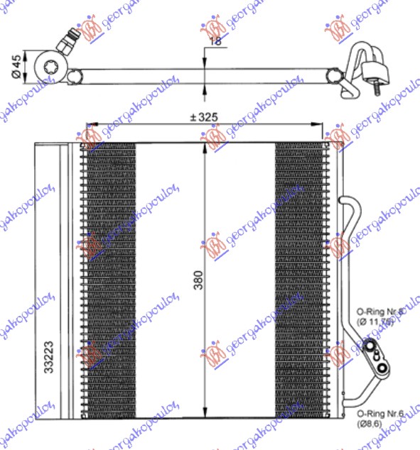 ΨΥΓΕΙΟ A/C -02 (32.5x38.3x2.0) - SMART FORTWO 98-07 thumbnail