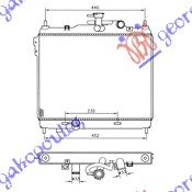 ΨΥΓΕΙΟ 1,5 CRDi +/-A/C (37,2x49,5x19) - HYUNDAI GETZ 02-05 thumbnail