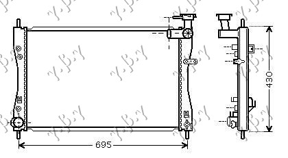 ΨΥΓΕΙΟ ΝΕΡΟΥ 1.5 ΒΕΝΖΙΝΗ +/- A/C ΜΗΧΑΝΙΚΟ (640x402) (KOYO) - SMART FORFOUR 04-15 thumbnail