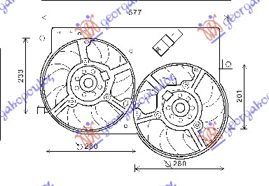 ΒΕΝΤΙΛ. ΨΥΓ. ΚΟΜΠΛΕ 1.3 JTD 03- (ΔΙΠΛΟ) - FIAT PALIO 99-04 thumbnail