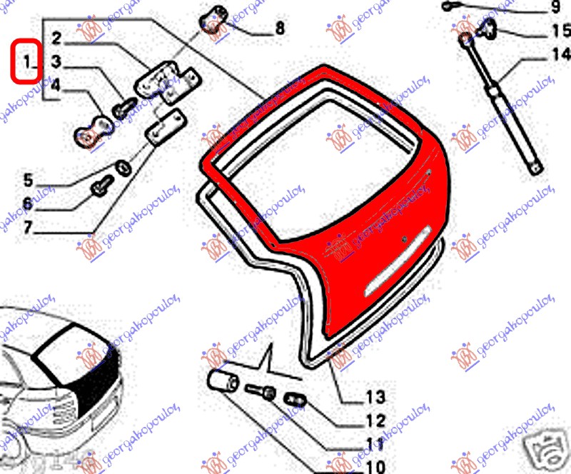 ΚΑΠΩ ΠΙΣΩ (Γ) - FIAT BRAVA 95-03 thumbnail