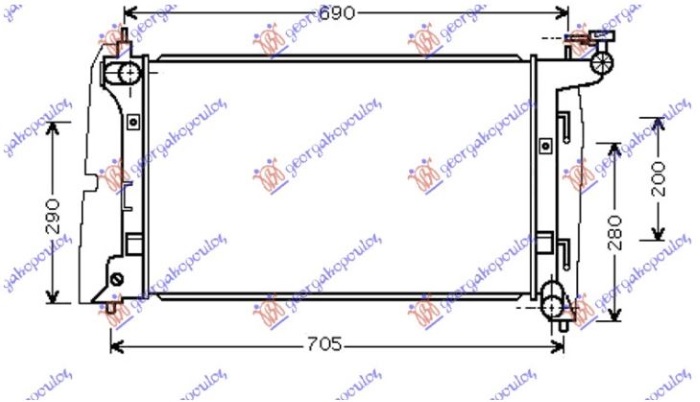 ΨΥΓΕΙΟ ΝΕΡΟΥ 1.6 i-VVTi ΑΥΤΟΜΑΤΟ ΒΕΝΖΙΝΗ (600x350) (ΙΑΠΩΝΙΚΟ) (ΒΙΔΩΤΟ ΒΕΝΤΙΛΑΤΕΡ) (KOYO) - TOYOTA COROLLA (E 12) SDN 02-06 thumbnail