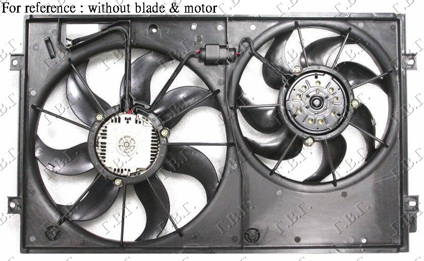 ΒΕΝΤΙΛΑΤΕΡ ΚΟΜΠΛΕ (280mm) (ΟΒΑΛ ΦΙΣΑ) - SKODA SUPERB 01-08 thumbnail