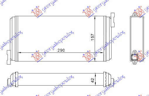 ΨΥΓΕΙΟ ΚΑΛΟΡΙΦΕΡ (M) +/-ΑC (295x152) - MERCEDES 190E (W201) 84-93 thumbnail