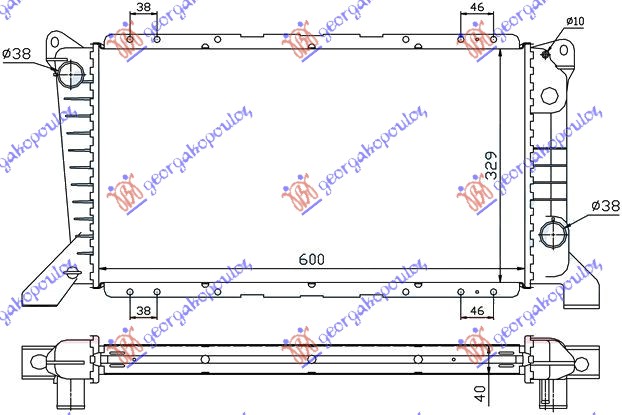 ΨΥΓΕΙΟ 2,5 D - A/C (60x33) - FORD TRANSIT 95-00 thumbnail