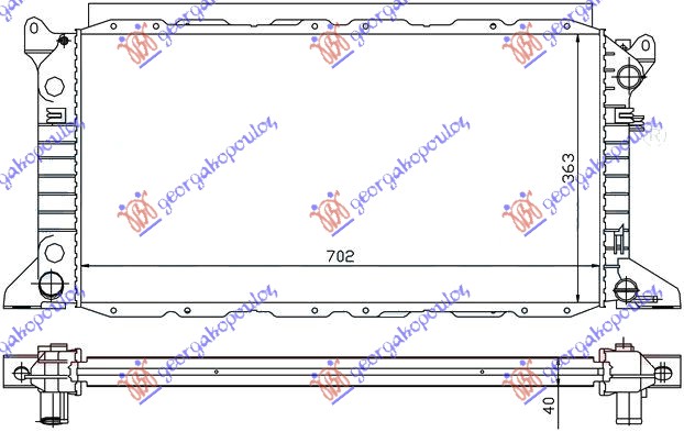 ΨΥΓΕΙΟ 2.0 ΒΕΝΖΙΝΗ (+AC) (70x36x42) - FORD TRANSIT 95-00 thumbnail