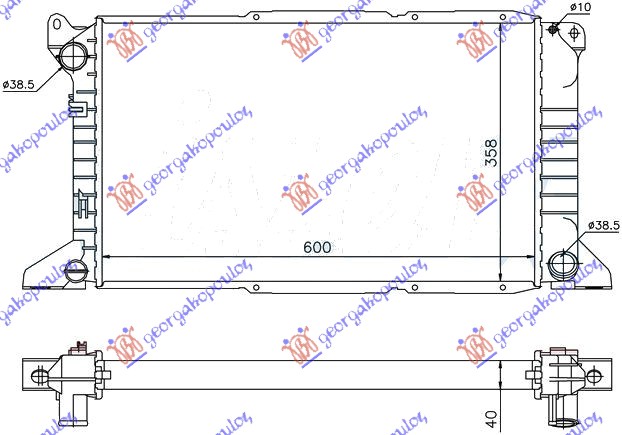 ΨΥΓΕΙΟ 2,5 TD -A/C (60x36) - FORD TRANSIT 95-00 thumbnail