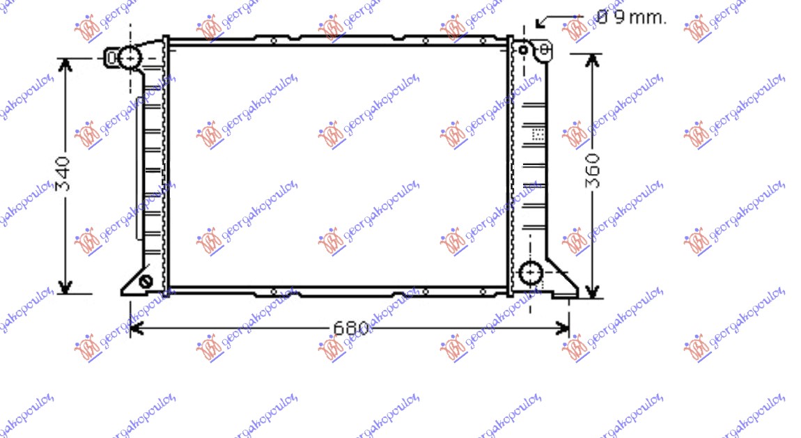 ΨΥΓΕΙΟ 2.5 TDI +/- A/C (53.8x35.9) - FORD TRANSIT 95-00 thumbnail