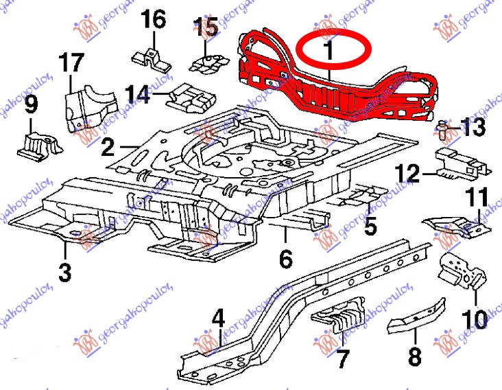 ΠΟΔΙΑ ΠΙΣΩ ΚΟΜΠΛΕ (Γ) - HYUNDAI LANTRA J2 95-98 thumbnail