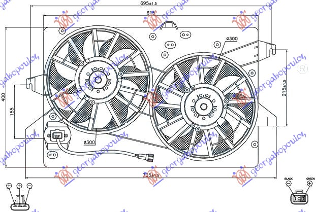 ΒΕΝΤ ΨΥΓ. ΚΟΜΠΛΕ (ΔΙΠΛΟ) (+A/C) ΒΕΝΖ-ΠΕΤ - FORD MONDEO 00-07 thumbnail