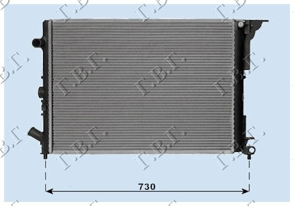 ΨΥΓΕΙΟ ΒΕΝΖΙΝΗ +A/C (39χ39,5χ1,9) - RENAULT 9 81-92 thumbnail