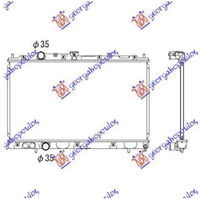 ΨΥΓΕΙΟ1,3-1,5-1,6-1,4CC (37,5x66) (KOYO) - MITSUBISHI LANCER (CK1) 95-97 thumbnail