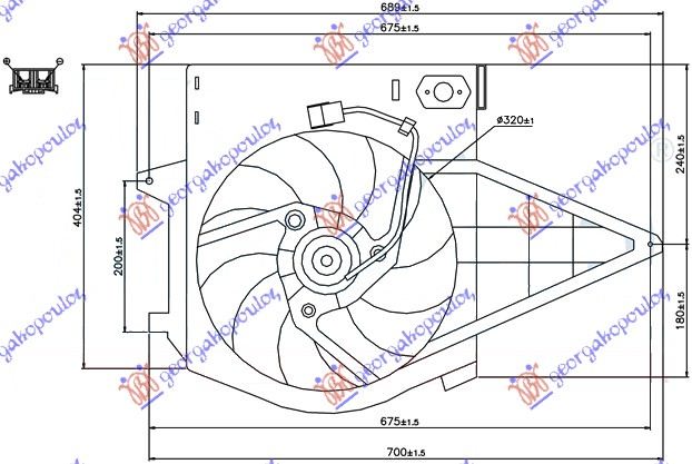 ΒΕΝΤΙΛΑΤΕΡ ΨΥΓ.ΚΟΜΠΛΕ (ΒΕΝΖ) - A/C - PEUGEOT EXPERT 04-07 thumbnail