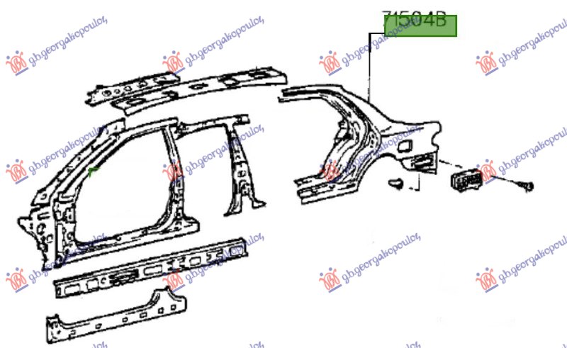 ΦΤΕΡΟ ΠΙΣΩ (Γ) - HYUNDAI ACCENT L/B 94-97 thumbnail