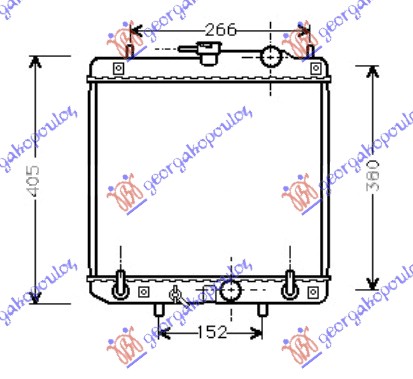 ΨΥΓΕΙΟ ΝΕΡΟΥ 1,0i 12V (37,5x32,5x2,4)ΑΥΤ - DAIHATSU SIRION 99-05 thumbnail
