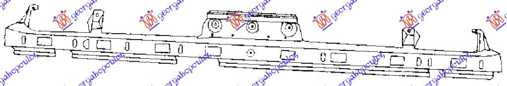 ΤΡΑΒΕΡΣΑ ΠΡΟΦΥΛΑΚΤΗΡΟΣ ΠΙΣΩ - NISSAN SUNNY (B11) 85-86 thumbnail
