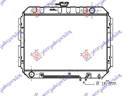 ΨΥΓΕΙΟ 2.3cc Μ/Α (42.5x56.8x3.4) - ISUZU P/U 88-93 thumbnail