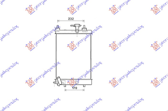 ΨΥΓΕΙΟ 1.0i 12V (40x30x1,6) ΜΗΧΑΝ. - DAIHATSU CUORE 08- thumbnail