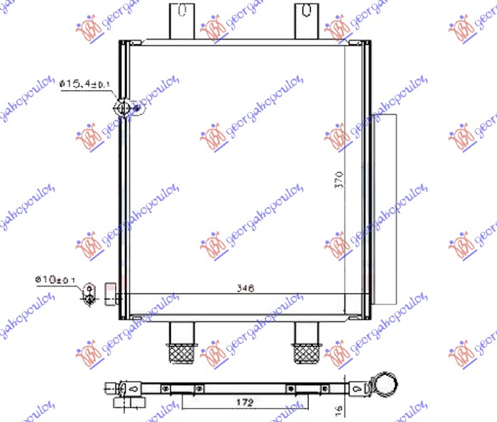 ΨΥΓΕΙΟ A/C 1,0i 12V (31,8x37) - DAIHATSU CUORE 08- thumbnail