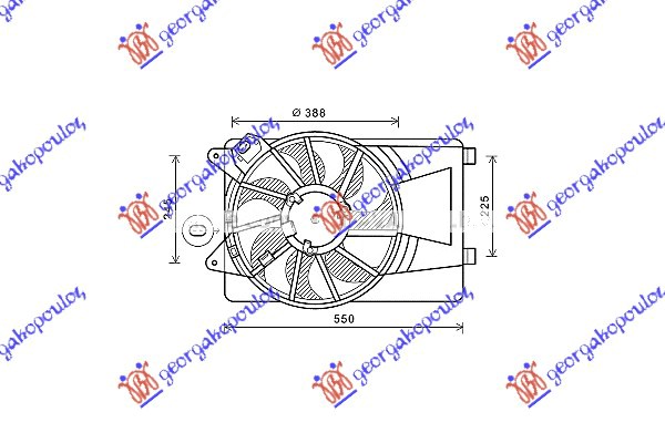 ΒΕΝΤΙΛΑΤΕΡ ΨΥΓ.ΚΟΜΠΛΕ 1.4i 8V-16V(+AC) - FIAT DOBLO 09-15 thumbnail
