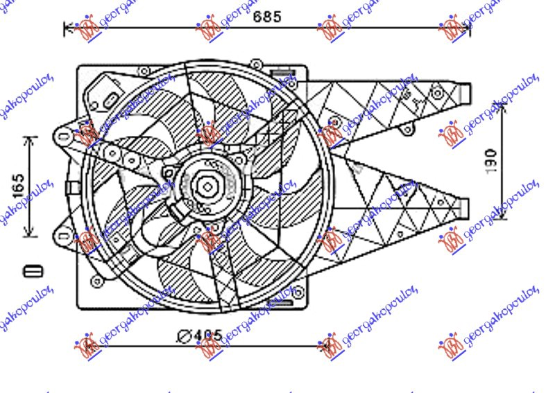ΒΕΝΤΙΛ. ΨΥΓ. ΚΟΜΠΛΕ 1.3-1.6-2.0 JTD(-AC) - FIAT DOBLO 09-15 thumbnail
