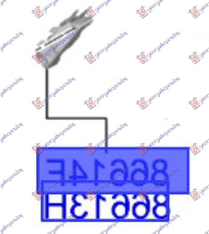 ΒΑΣΗ ΠΙΣΩ ΠΡΟΦΥΛΑΚΤΗΡΑ ΠΛΑΪΝΗ ΠΛΑΣΤΙΚΗ (Γ) - HYUNDAI i20 20-24 thumbnail