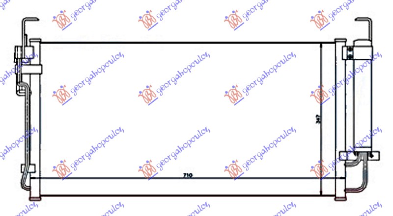 ΨΥΓΕΙΟ A/C ΒΕΝΖΙΝΗ-ΠΕΤΡΕΛΑΙΟ (660x355x16) - HYUNDAI TRAJET 04-08 thumbnail