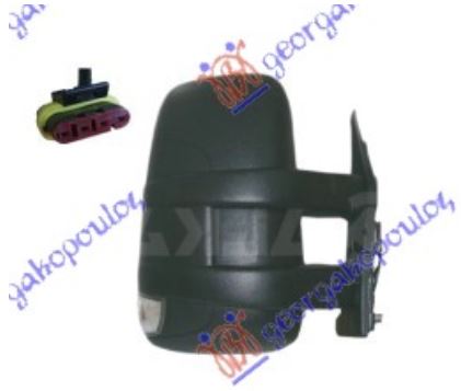ΚΑΘΡΕΦΤΗΣ ΗΛΕΚ. ΘΕΡΜ. ( ΜΕ ΦΛΑΣ) ΚΟΝΤΟΣ (CONVEX GLASS) - IVECO DAILY 11-14 thumbnail