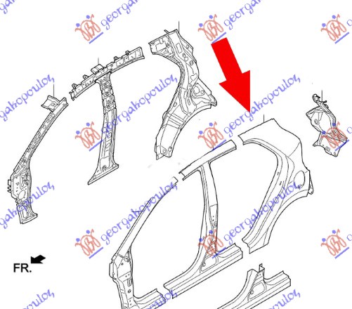 ΦΤΕΡΟ ΠΙΣΩ 5Π (Γ) - KIA PICANTO 11-15 thumbnail