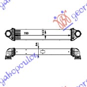 ΨΥΓΕΙΟ INTER.2,0 CDi (698x96x63) - MERCEDES B CLASS (W245) 08-11 thumbnail