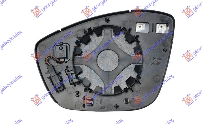ΚΡΥΣΤΑΛΛΟ ΚΑΘΡΕΦΤΗ ΘΕΡΜΑΙΝΟΜΕΝΟ (ΜΕ BLIS) (CONVEX GLASS) - PEUGEOT 508 18-23 thumbnail