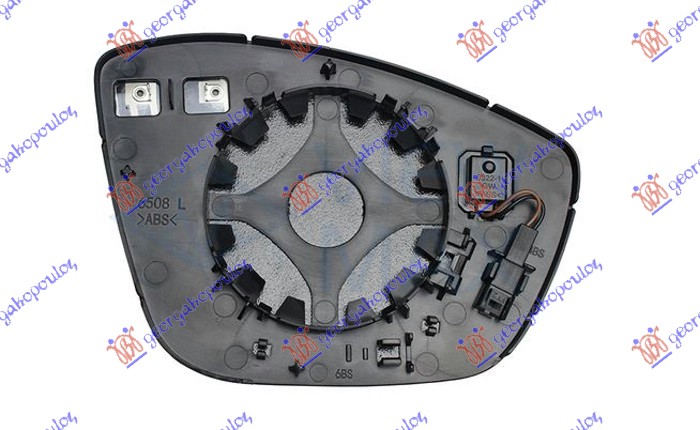 ΚΡΥΣΤΑΛΛΟ ΚΑΘΡΕΦΤΗ ΘΕΡΜΑΙΝΟΜΕΝΟ (ΜΕ BLIS) (CONVEX GLASS) - PEUGEOT 508 18-23 thumbnail