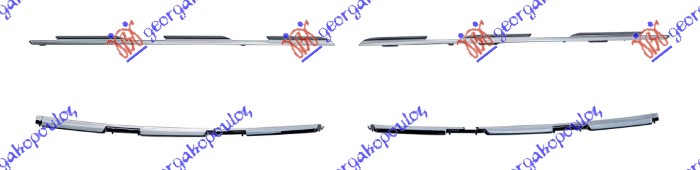 ΔΙΑΚΟΣΜΗΤΙΚΑ ΜΑΣΚΑΣ ΑΝΩ (ΧΡΩΜΙΟ) (ΣΕΤ 4ΤΜΧ) - RENAULT CAPTUR 20- thumbnail