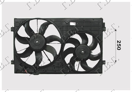 ΒΕΝΤΙΛ.ΚΟΜΠΛΕ (ΔΙΠΛΟ) BEN-ΠΕΤ (ΨΥΓ 40cm) - SKODA YETI 09-13 thumbnail